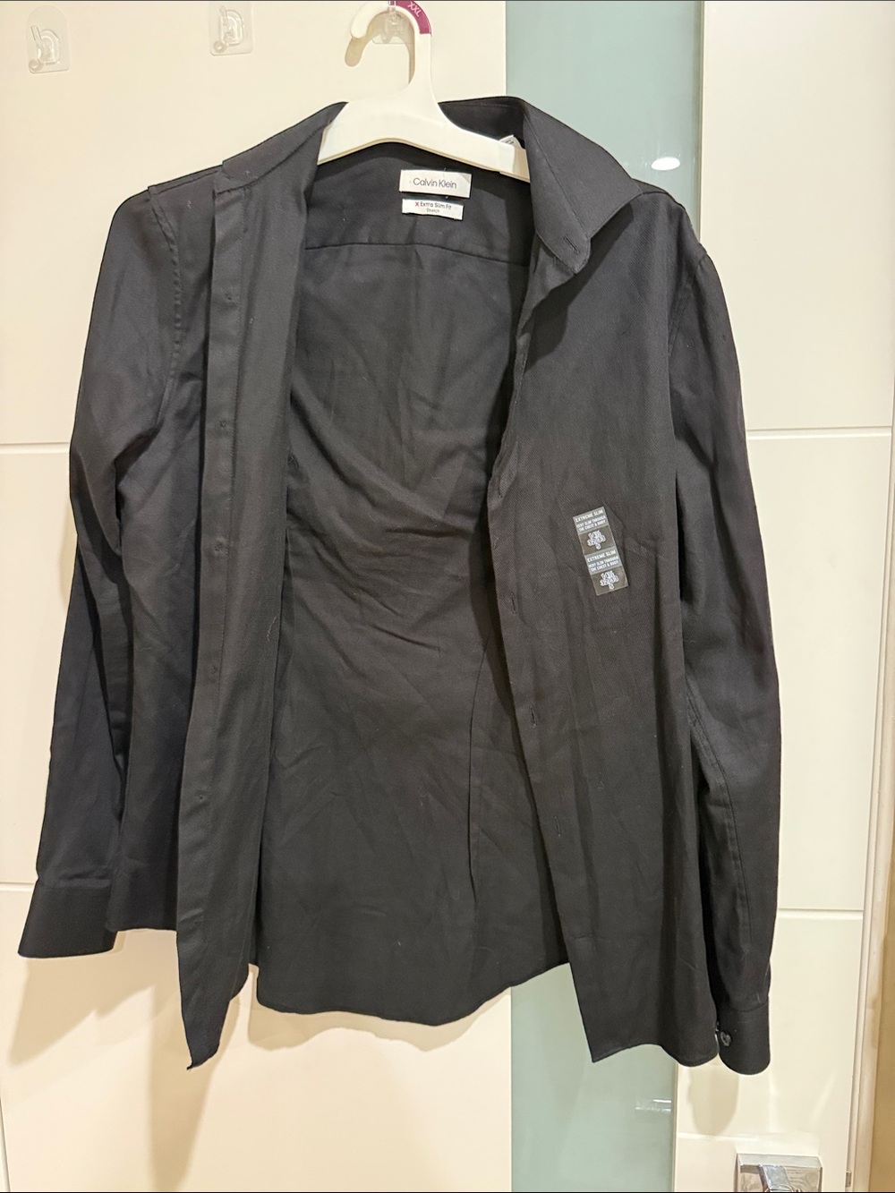 Calvin Klein Black Open-Front Blazer